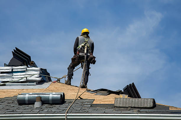 Professional Storm Damage Roof Repair technician working in Forest Ranch, CA